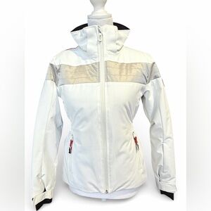Rosignol Kids Youth Girls Ski Jacket Size 12 White Silver